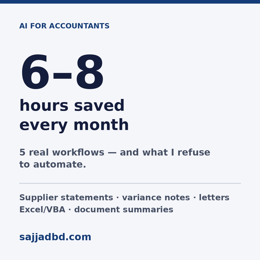 How I use AI as a chief accountant